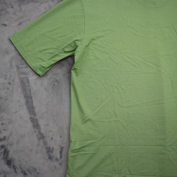 Tehama Shirt Mens L Green Polo Hangem dry Moisture Management Golf Cotton Blend - Picture 16 of 16